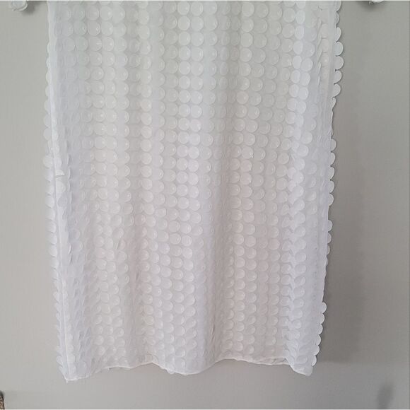 W By Worth White Circle aplique dress Size 6 - Picture 11 of 13
